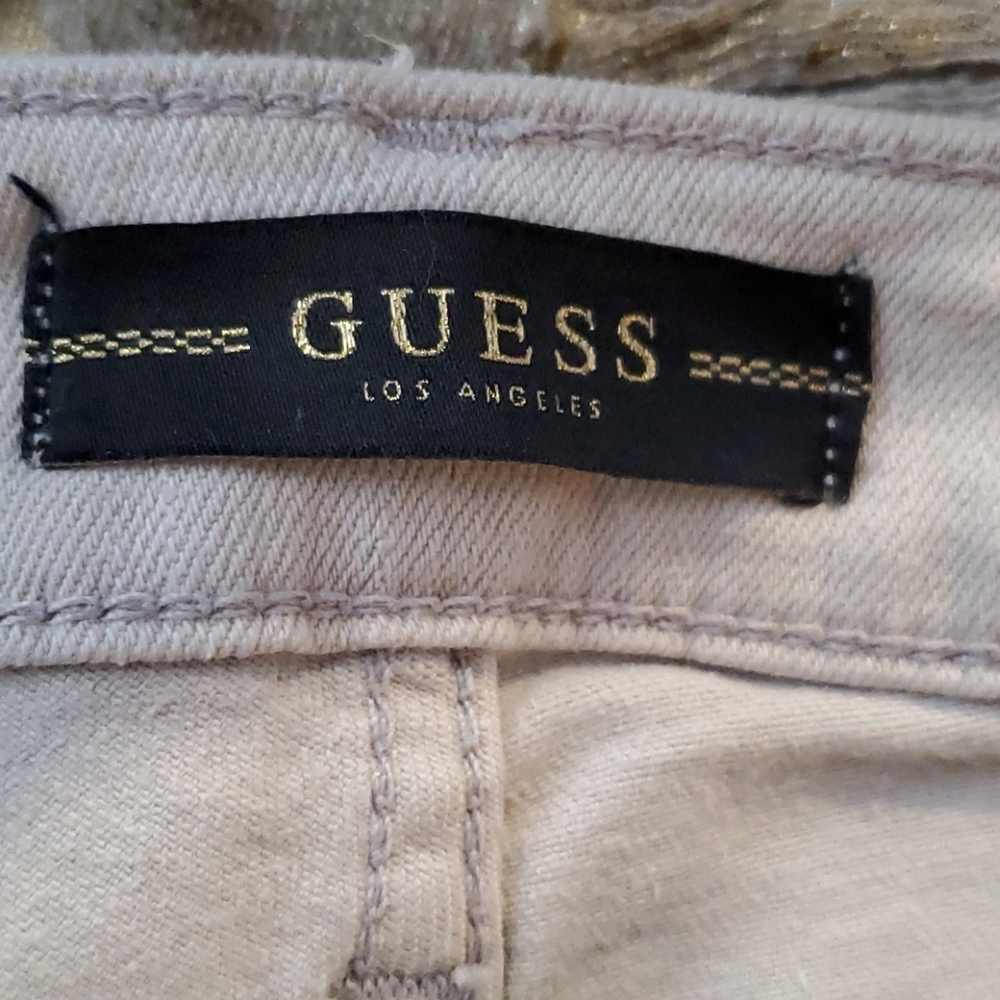 NWT Guess Los Angeles Metallic Sexy Curve Jeans - Picture 4 of 15